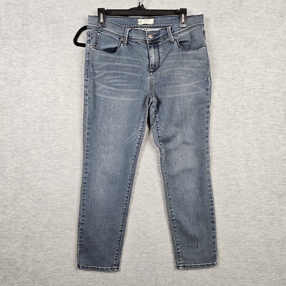 Free People Straight Blue Five Pockets Ankle Jean Women's Size W30